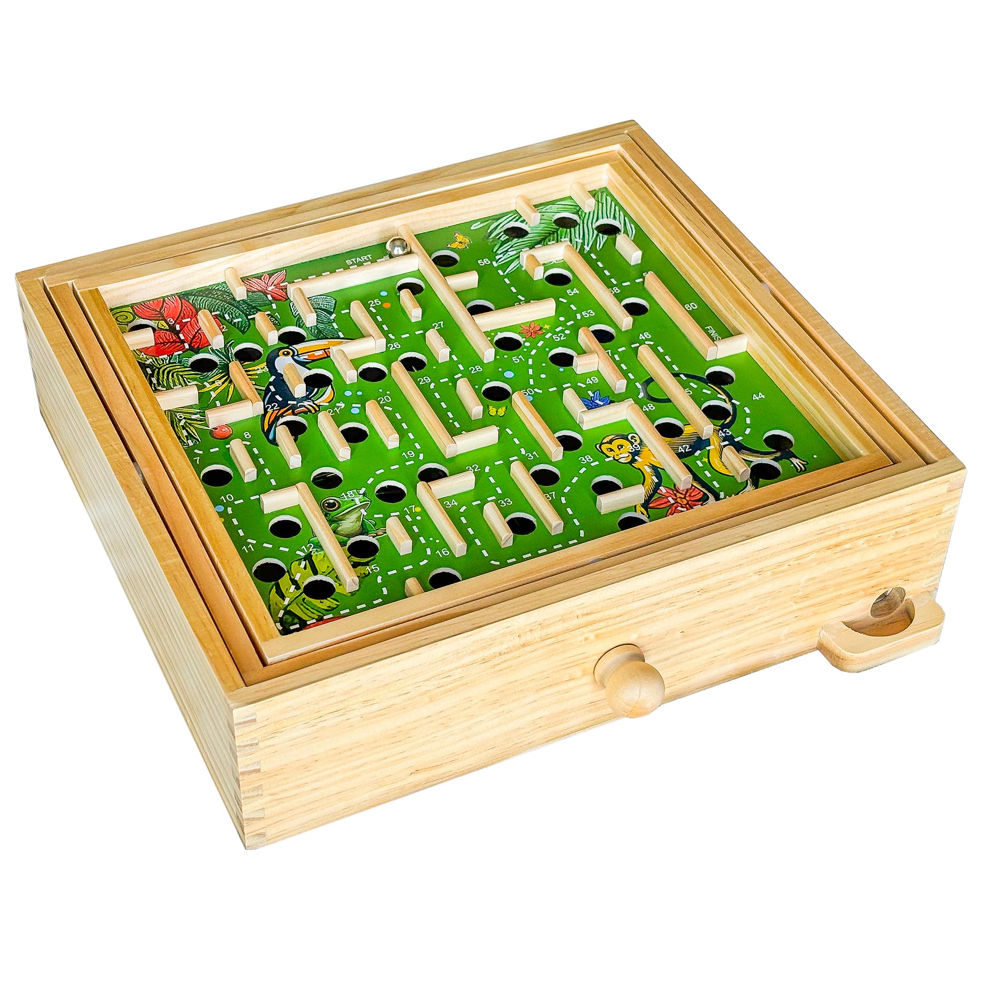 Foto 3 pulgar | Juego de Laberinto de Madera Sterling Games Jungle Theme- Venta Internacional