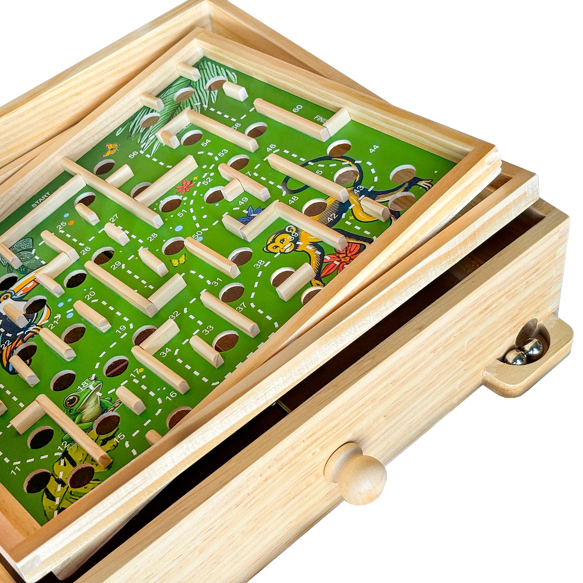 Foto 6 pulgar | Juego de Laberinto de Madera Sterling Games Jungle Theme- Venta Internacional