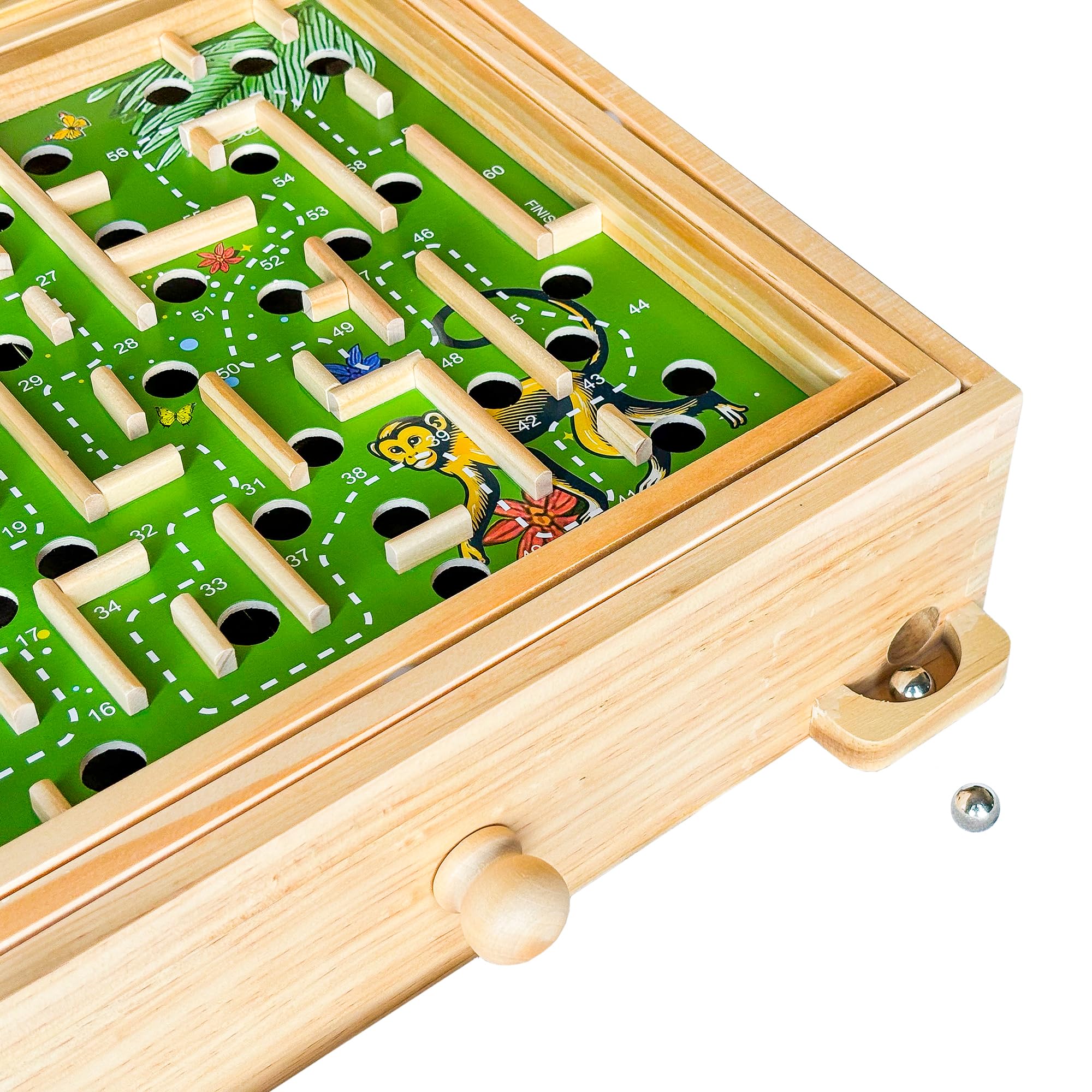 Foto 7 pulgar | Juego de Laberinto de Madera Sterling Games Jungle Theme- Venta Internacional