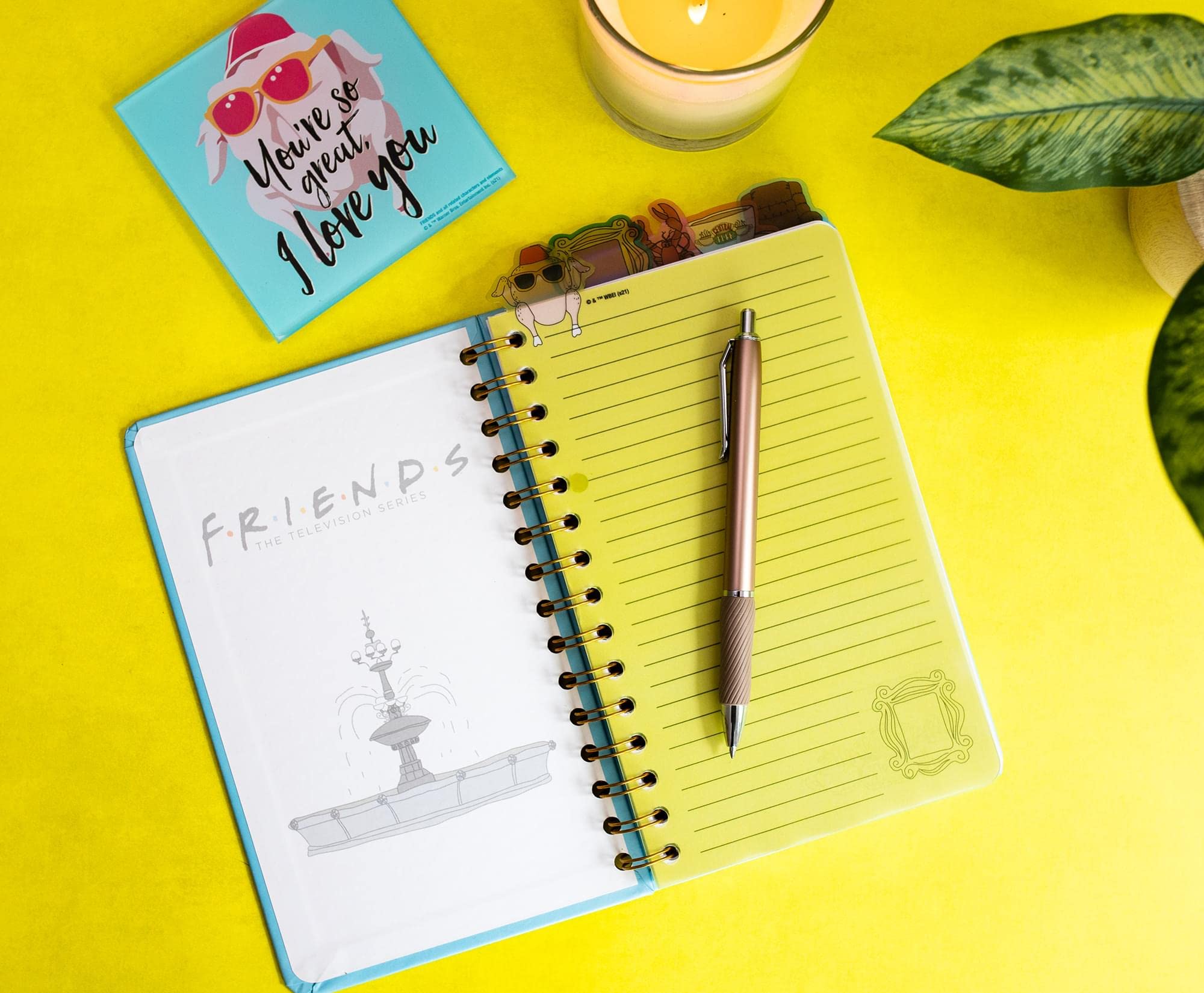 Foto 4 pulgar | Cuaderno Espiral Plateado Buffalo Friends Doodle Icons, 75 Págs. - Venta Internacional.