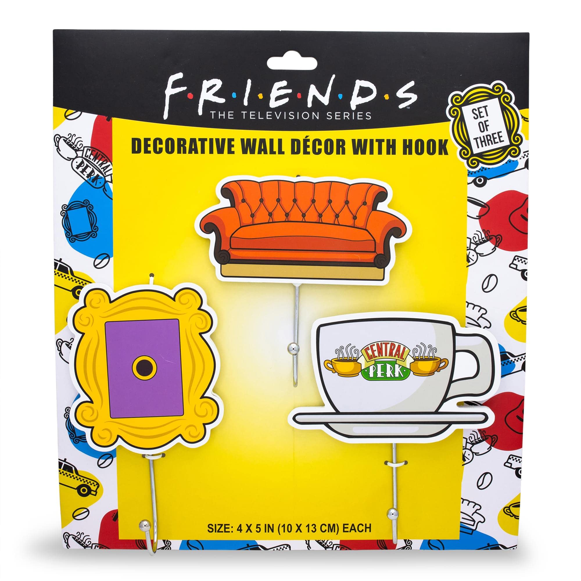 Foto 3 pulgar | Juego De 3 Ganchos De Pared Para Colgar Perchas, Diseño Plateado De Buffalo Friends - Venta Internacional.