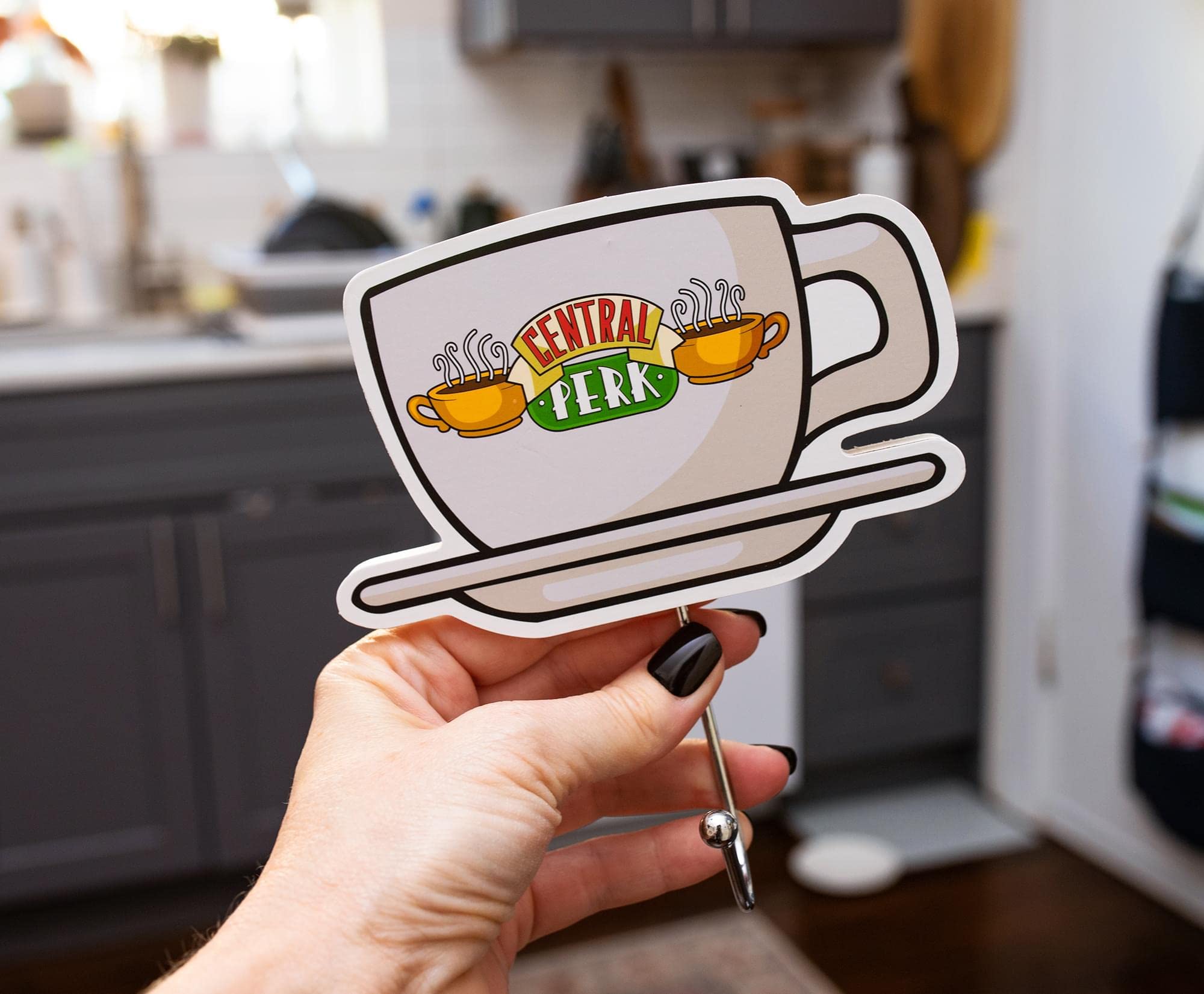 Foto 5 pulgar | Juego De 3 Ganchos De Pared Para Colgar Perchas, Diseño Plateado De Buffalo Friends - Venta Internacional.