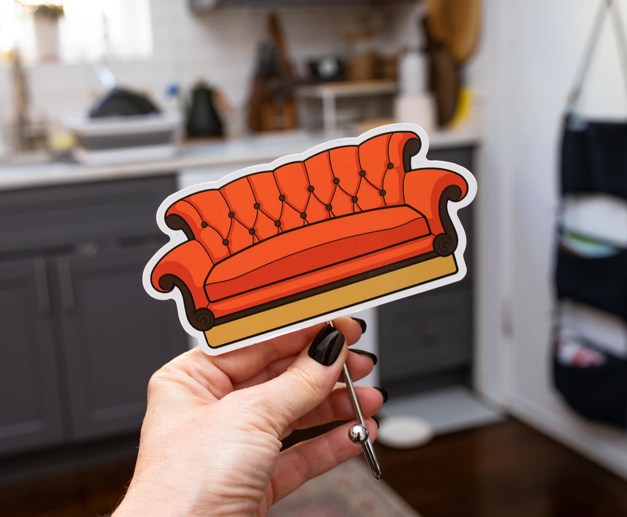 Foto 6 | Juego De 3 Ganchos De Pared Para Colgar Perchas, Diseño Plateado De Buffalo Friends - Venta Internacional.