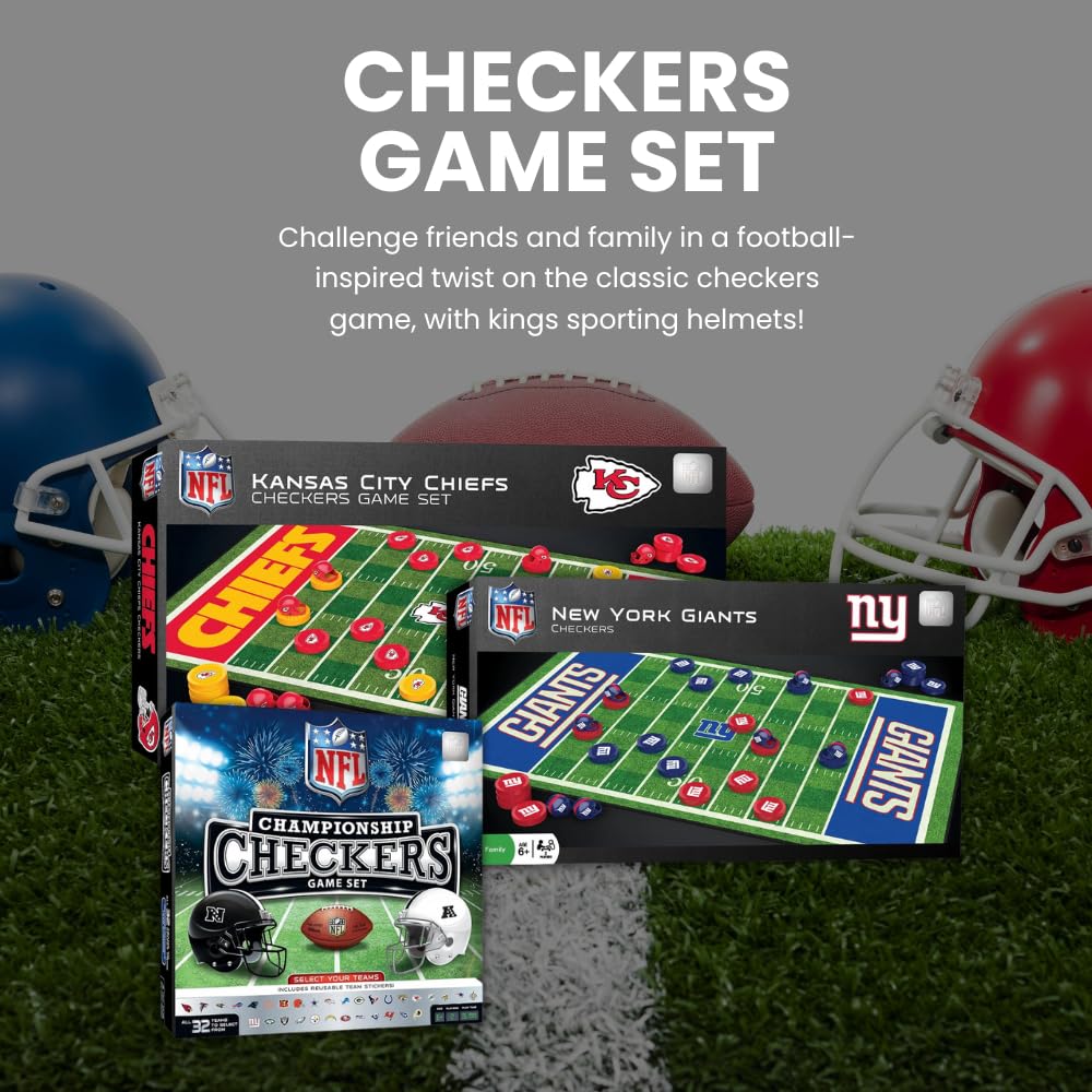 Foto 3 pulgar | Juego De Mesa Masterpieces Nfl Checkers Carolina Panthers - Venta Internacional.