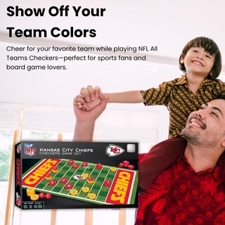 Foto 3 | Juego De Mesa Masterpieces Nfl Checkers Carolina Panthers - Venta Internacional.