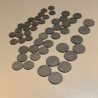 Foto 2 | Bases De Plástico Para Modelos Nc Ebco Mix Redondas De 25 Mm/32 Mm/40 Mm (50 Unidades) - Venta Internacional.