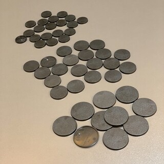 Foto 3 | Bases De Plástico Para Modelos Nc Ebco Mix Redondas De 25 Mm/32 Mm/40 Mm (50 Unidades) - Venta Internacional.