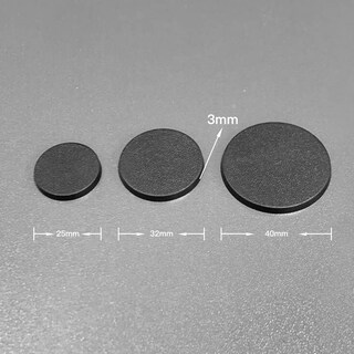 Foto 7 | Bases De Plástico Para Modelos Nc Ebco Mix Redondas De 25 Mm/32 Mm/40 Mm (50 Unidades) - Venta Internacional.