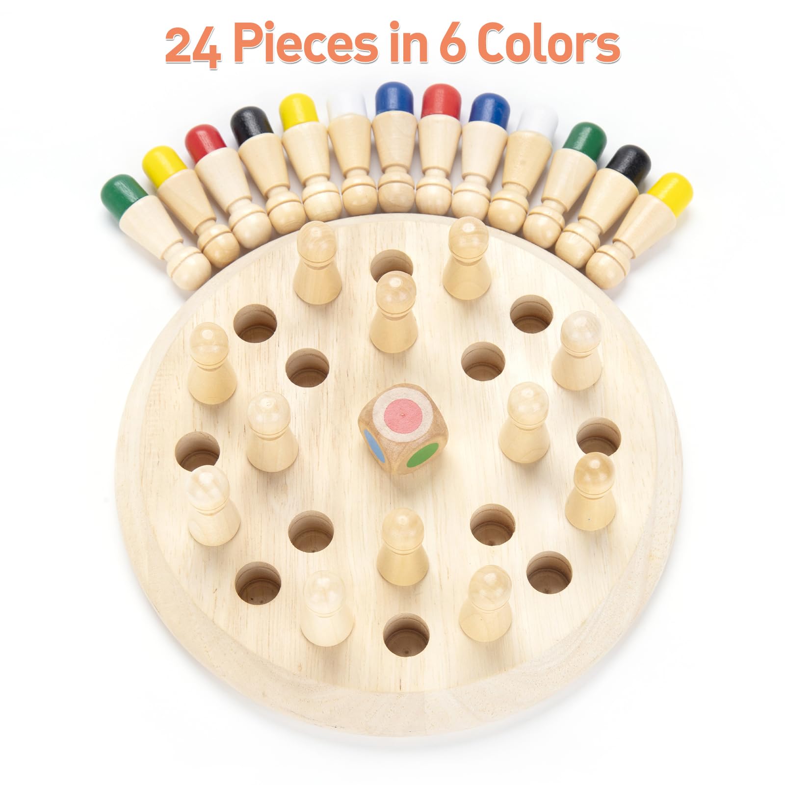 Foto 5 pulgar | Juego De Ajedrez Con Memoria Hirger Wooden Para Niños De Más De 3 Años - Venta Internacional.
