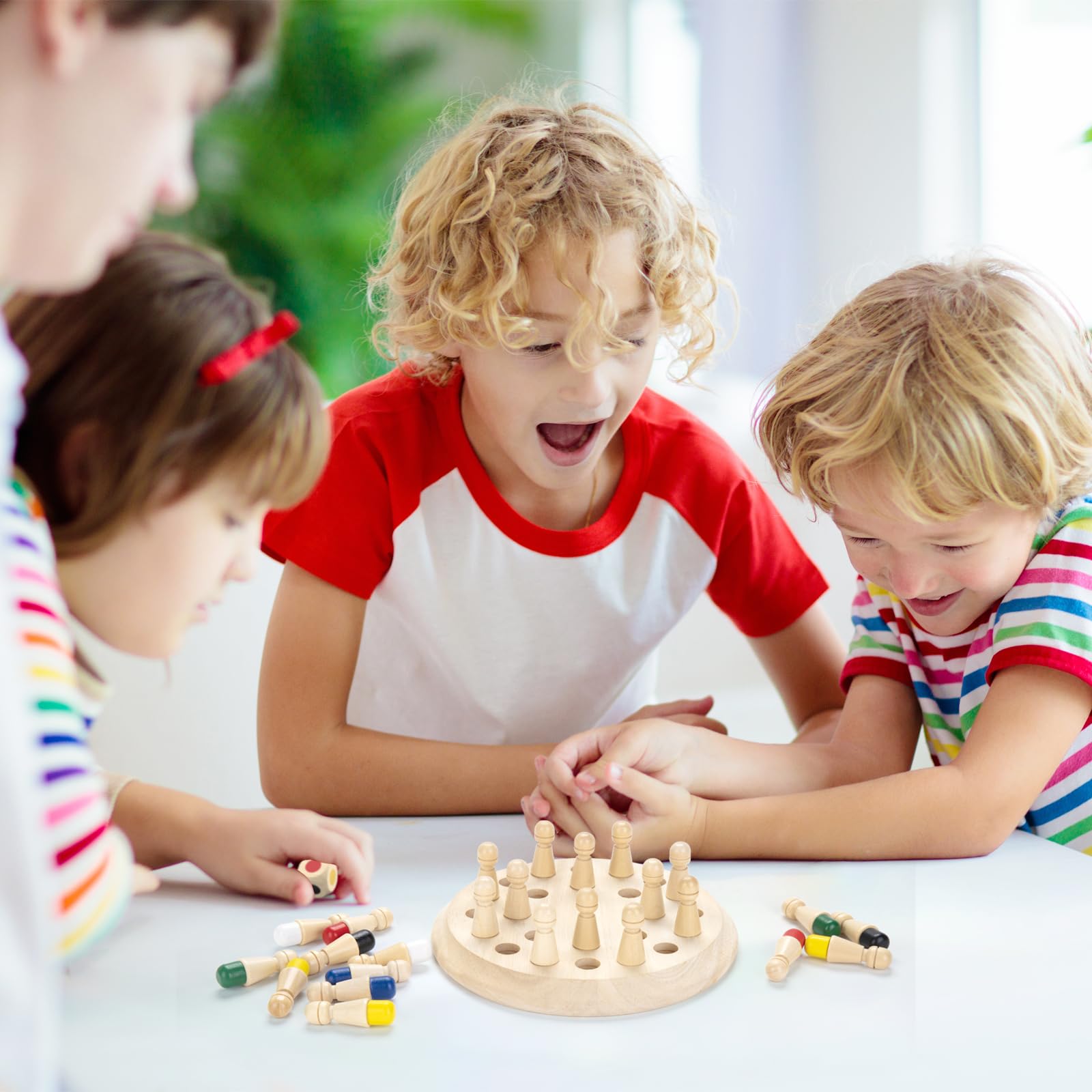Foto 6 pulgar | Juego De Ajedrez Con Memoria Hirger Wooden Para Niños De Más De 3 Años - Venta Internacional.