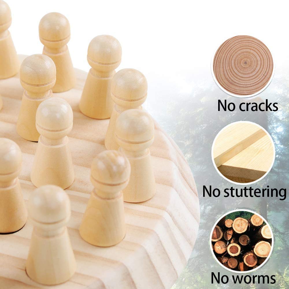 Foto 8 pulgar | Juego De Ajedrez Con Memoria Hirger Wooden Para Niños De Más De 3 Años - Venta Internacional.