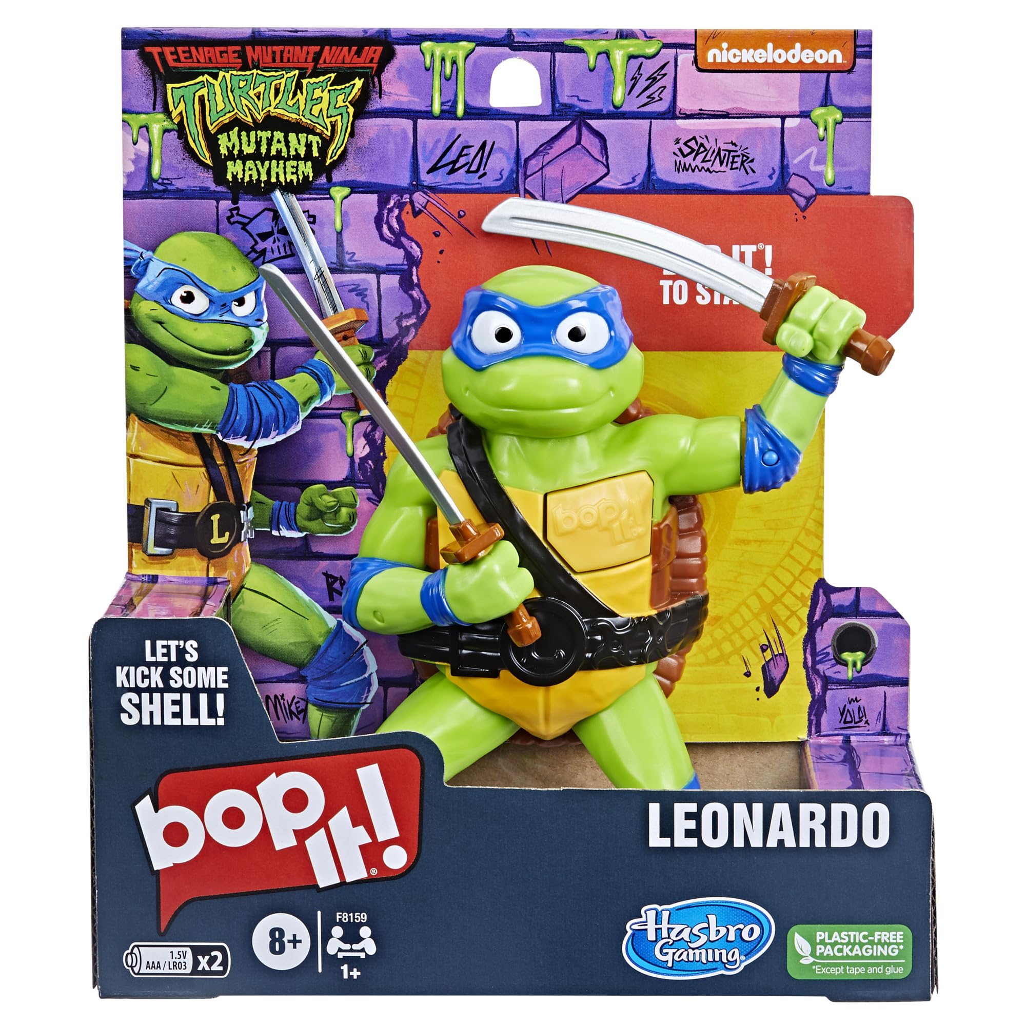 Juego Hasbro Bop It! Edición Leonardo De Teenage Mutant Ninja Turtles - Venta Internacional.