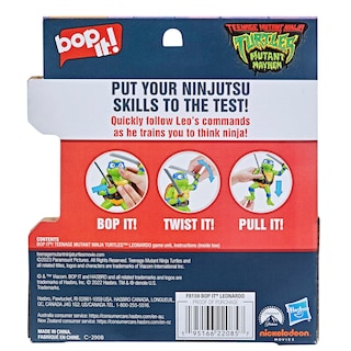 Foto 2 | Juego Hasbro Bop It! Edición Leonardo De Teenage Mutant Ninja Turtles - Venta Internacional.