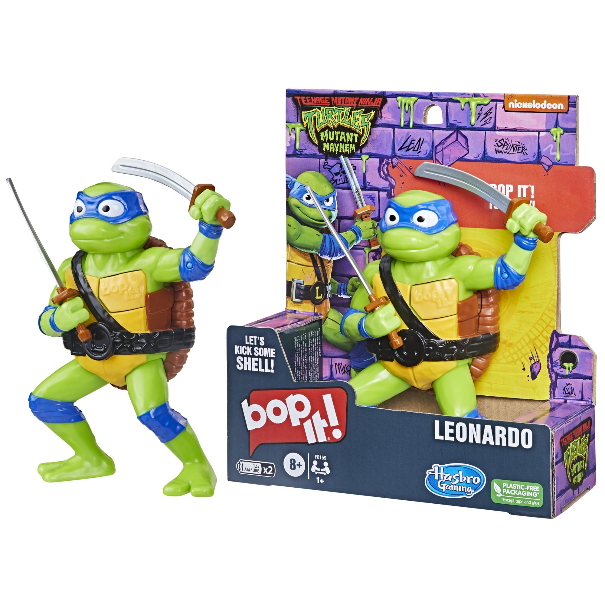 Foto 7 | Juego Hasbro Bop It! Edición Leonardo De Teenage Mutant Ninja Turtles - Venta Internacional.