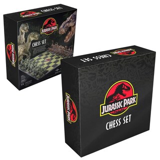 Foto 3 | Set De Ajedrez The Noble Collection Jurassic Park Con 32 Dinosaurios - Venta Internacional.