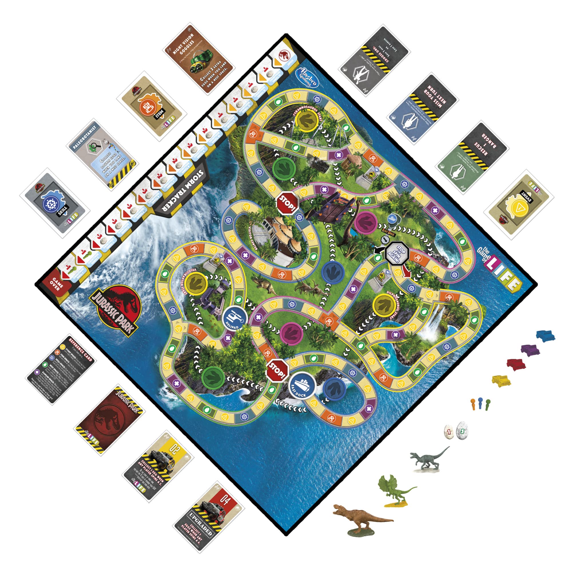 Foto 2 | Juego De Mesa Hasbro Gaming El Juego De La Vida Jurassic Park - Venta Internacional.