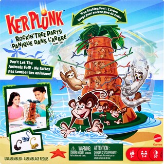 Foto 6 | Juego Para Fiestas Mattel Games Kerplunk Rockin' Tree Family Nights - Venta Internacional.