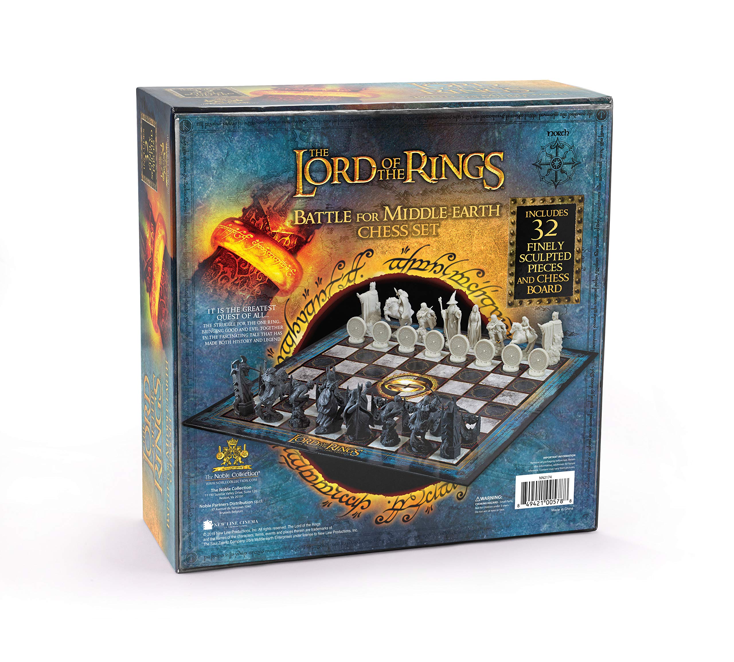Foto 3 | Set De Ajedrez The Noble Collection Battle For Middle Earth - Venta Internacional.