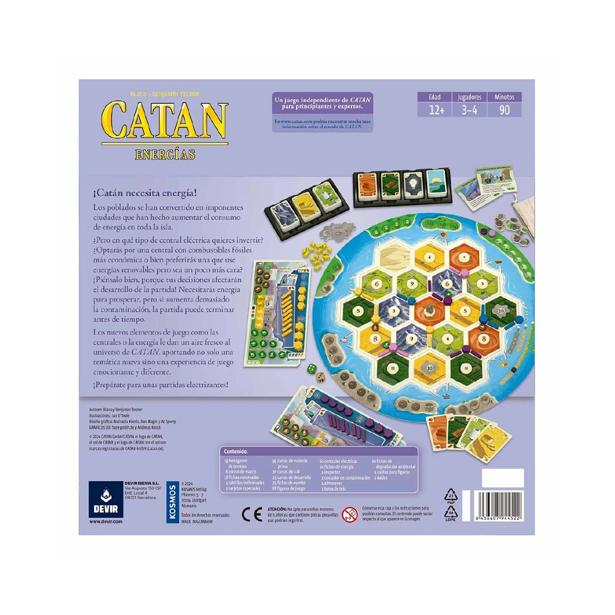 Foto 5 pulgar | Catan Energias Juego De Mesa En Español