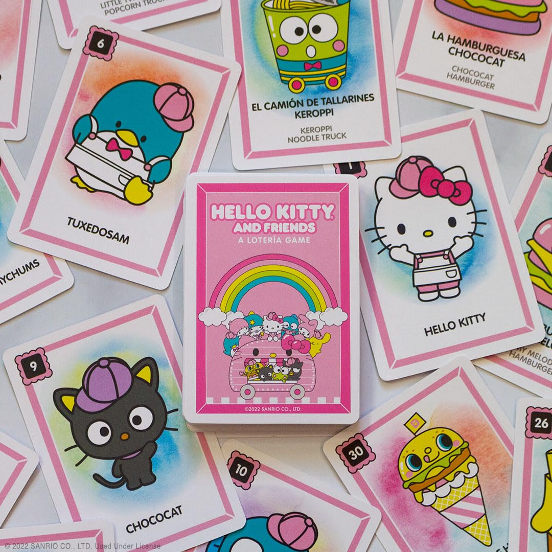 Foto 4 pulgar | Juego De Lotería Hello Kitty Personalizado Estilo Bingo Bilingüe - Venta Internacional.