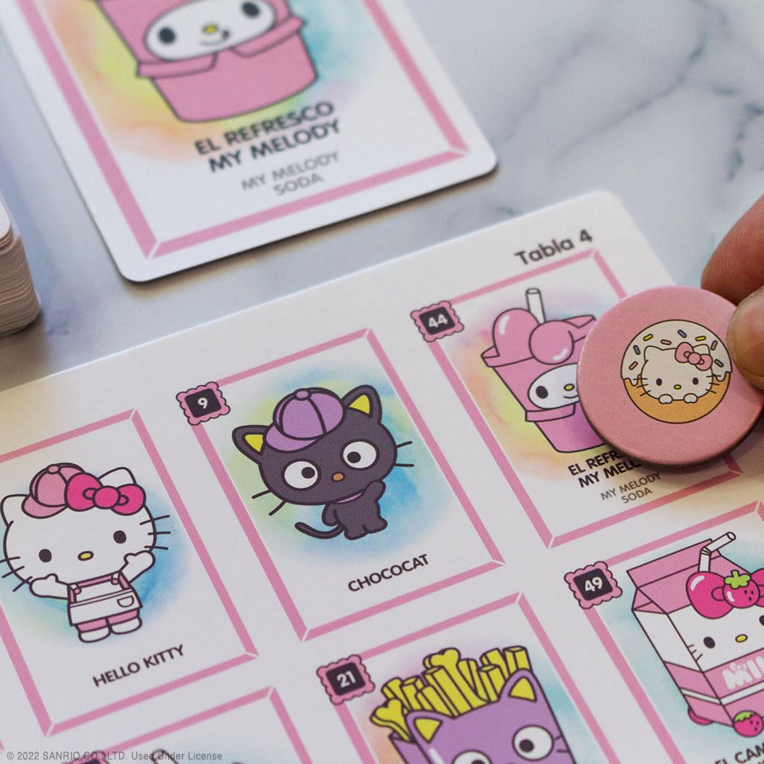 Foto 5 pulgar | Juego De Lotería Hello Kitty Personalizado Estilo Bingo Bilingüe - Venta Internacional.