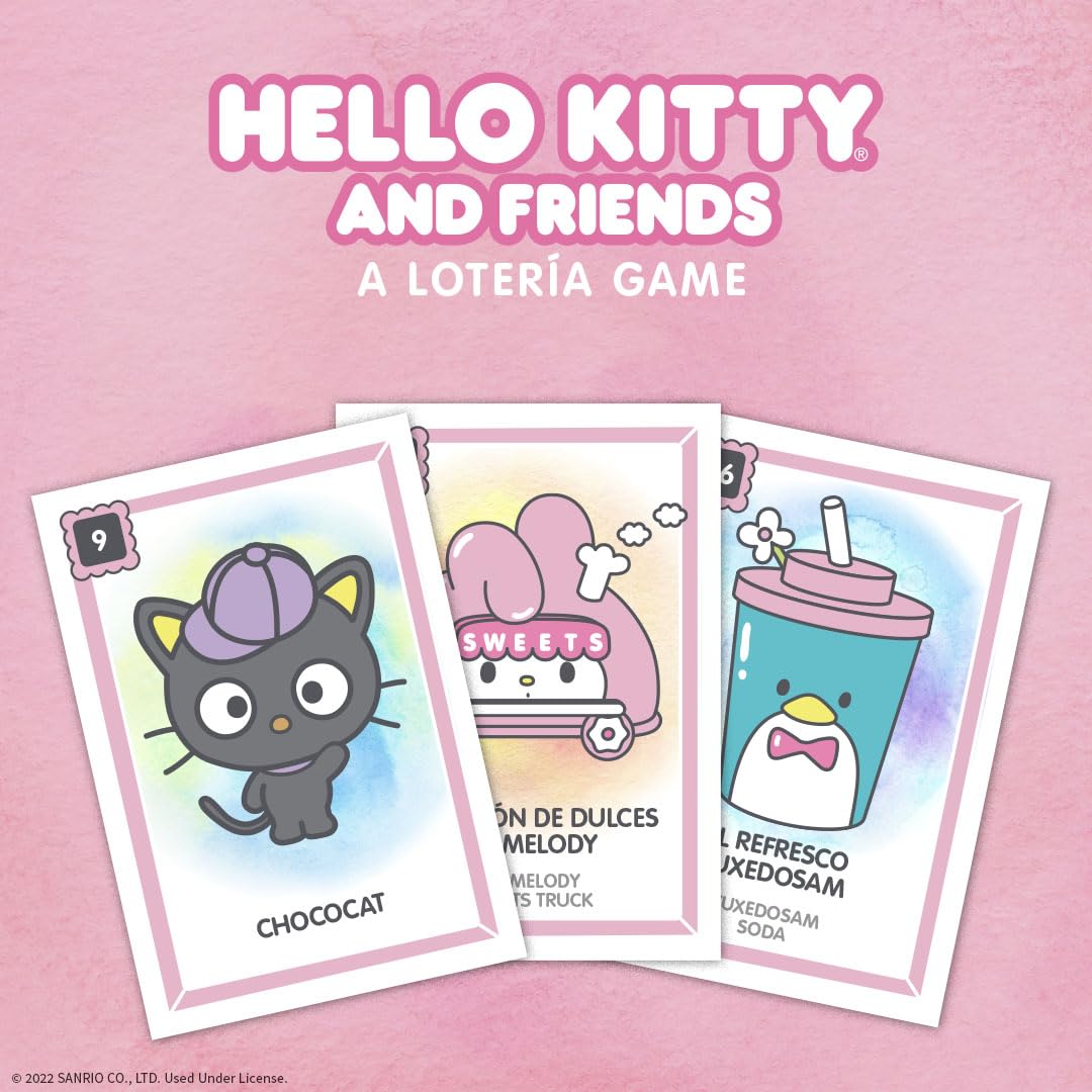 Foto 7 pulgar | Juego De Lotería Hello Kitty Personalizado Estilo Bingo Bilingüe - Venta Internacional.