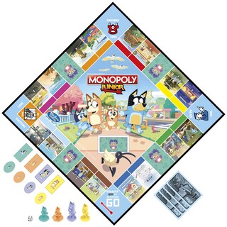 Foto 3 | Juego De Mesa Hasbro Gaming Monopoly Junior Bluey Edition Kids 5+ - Venta Internacional.