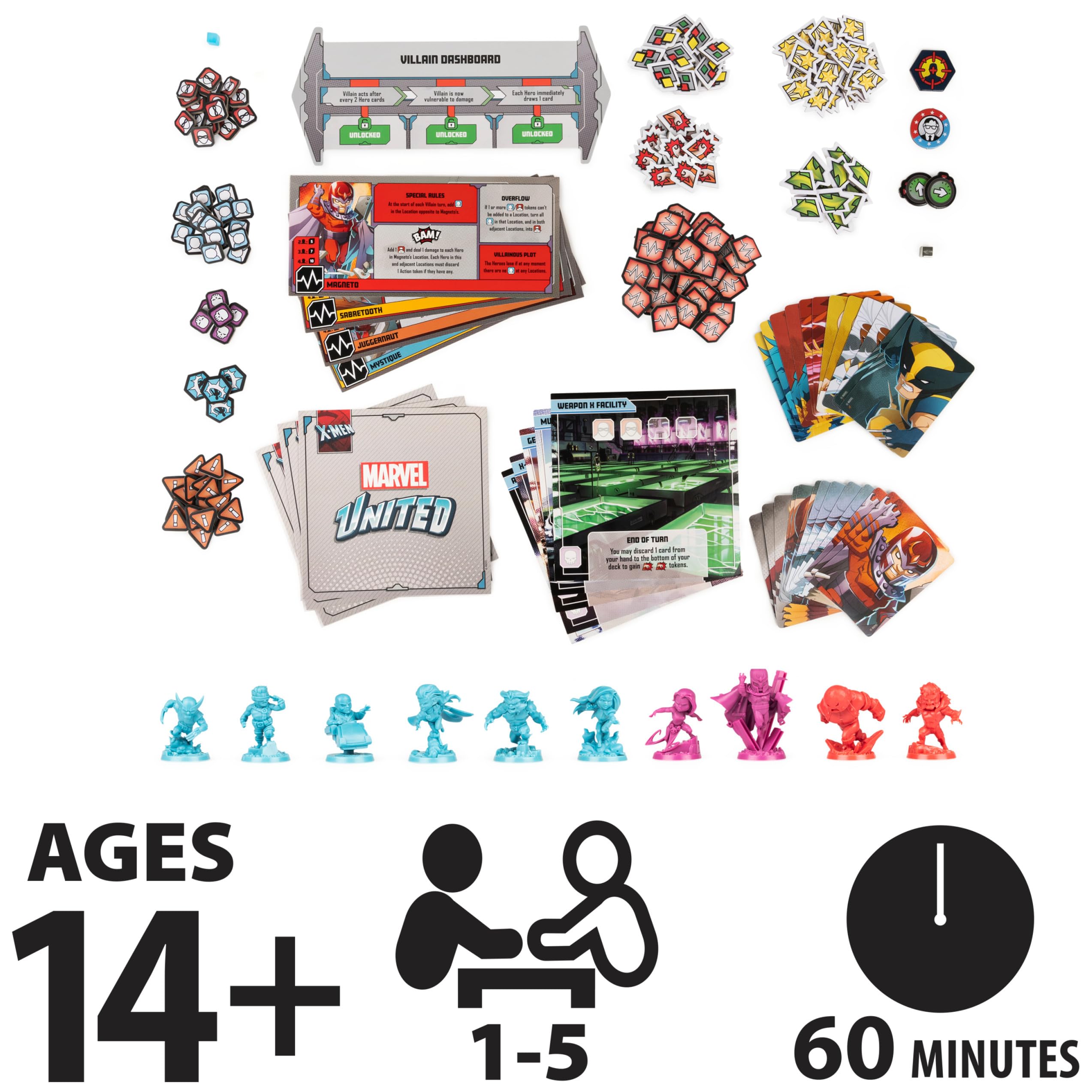 Foto 2 | Juego De Mesa Spin Master Games X-men Marvel United +14y - Venta Internacional.