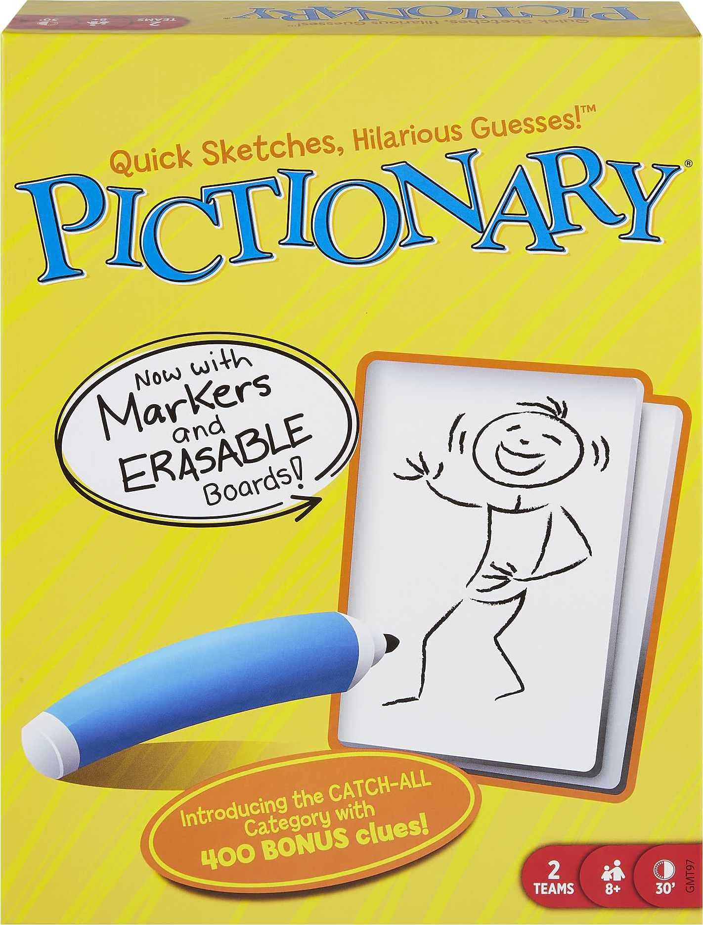 Foto 1 | Juego De Mesa Mattel Games Pictionary Para Niños Y Adultos - Venta Internacional.