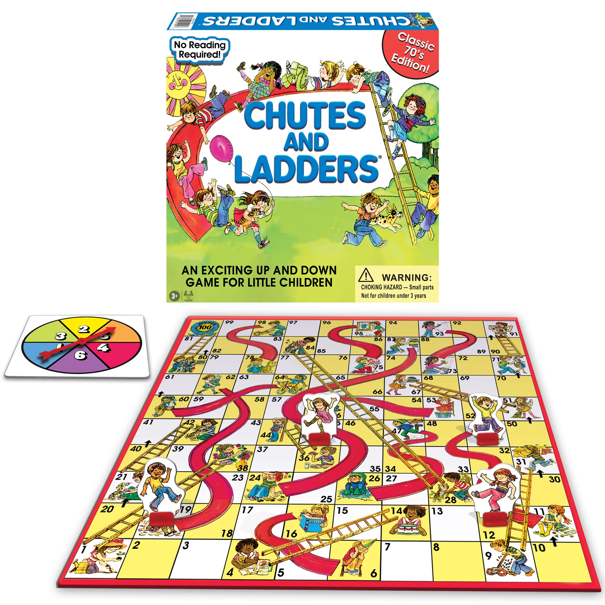 Foto 1 | Juego De Mesa Winning Moves Classic Chutes And Ladders De La Década De 1970 - Venta Internacional.