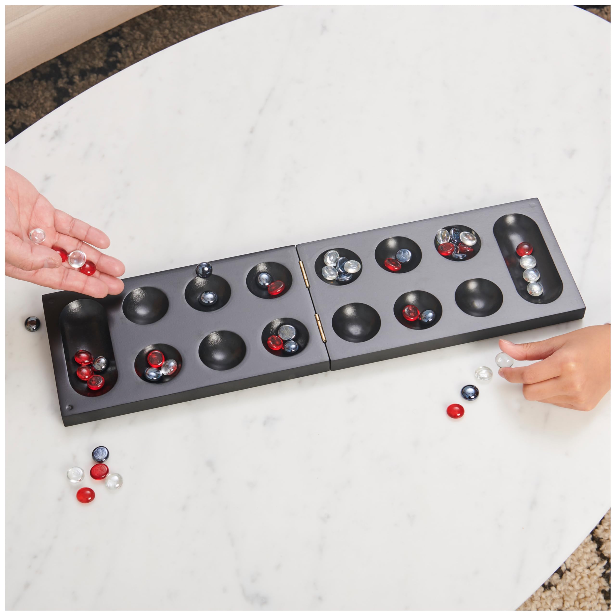 Foto 5 | Mancala Game Spin Master Legacy Deluxe Con Tablero Plegable - Venta Internacional.
