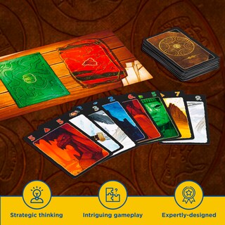 Foto 6 | Juego De Cartas Lost Cities 6th Expedition Con Tablero De Juego De Dos Caras - Venta Internacional.