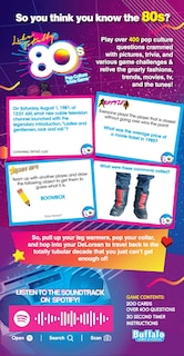 Foto 2 | Juego De Trivia Los Juegos De Buffalo Gustan De Totally 80's Pop Culture - Venta Internacional.