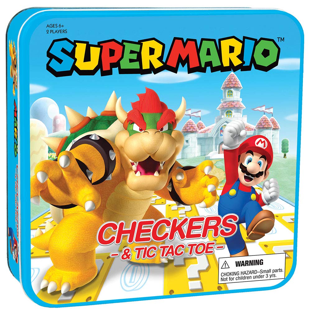 Set De Juego Usaopoly Super Mario Checkers & Tic-tac-toe Collectible - Venta Internacional.