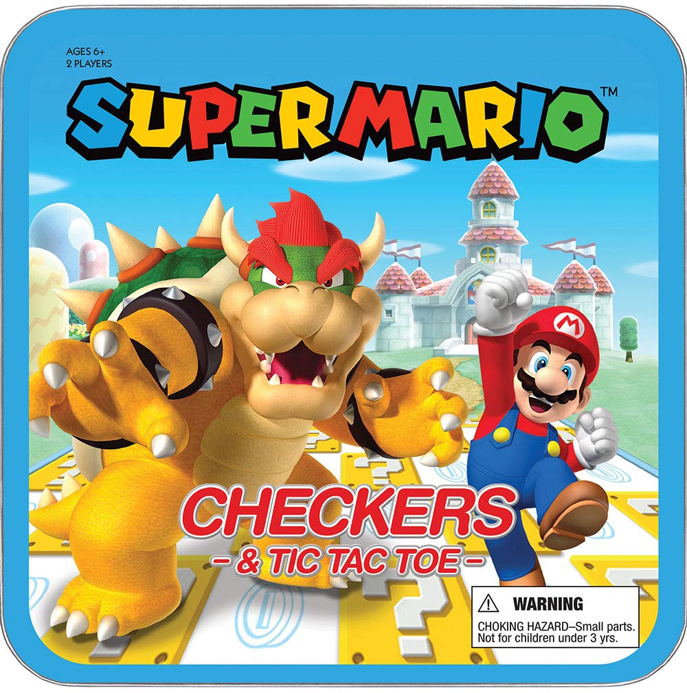 Foto 8 pulgar | Set De Juego Usaopoly Super Mario Checkers & Tic-tac-toe Collectible - Venta Internacional.