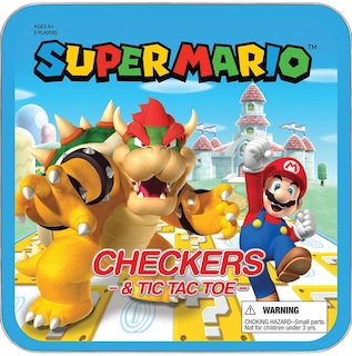 Foto 7 | Set De Juego Usaopoly Super Mario Checkers & Tic-tac-toe Collectible - Venta Internacional.