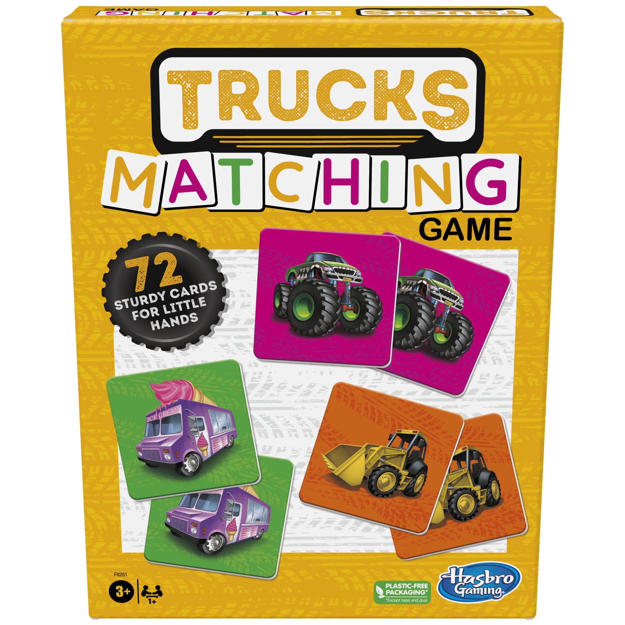 Foto 2 pulgar | Juego De Tarjetas De Memoria Hasbro Gaming Trucks Matching 3+ Years - Venta Internacional.