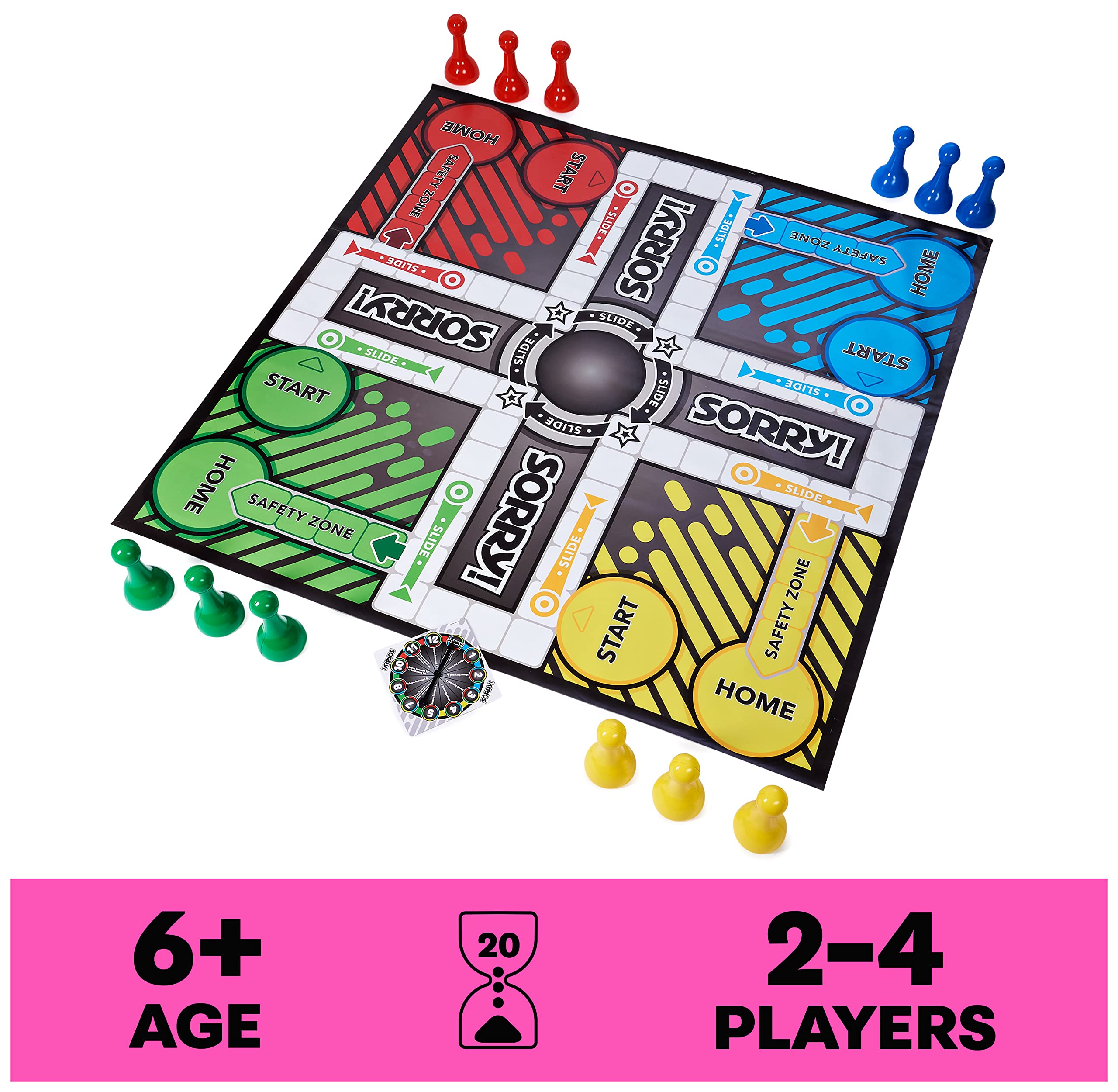 Foto 2 | Juego De Mesa Familiar Clásico Giant Sorry Spin Master Games - Venta Internacional.