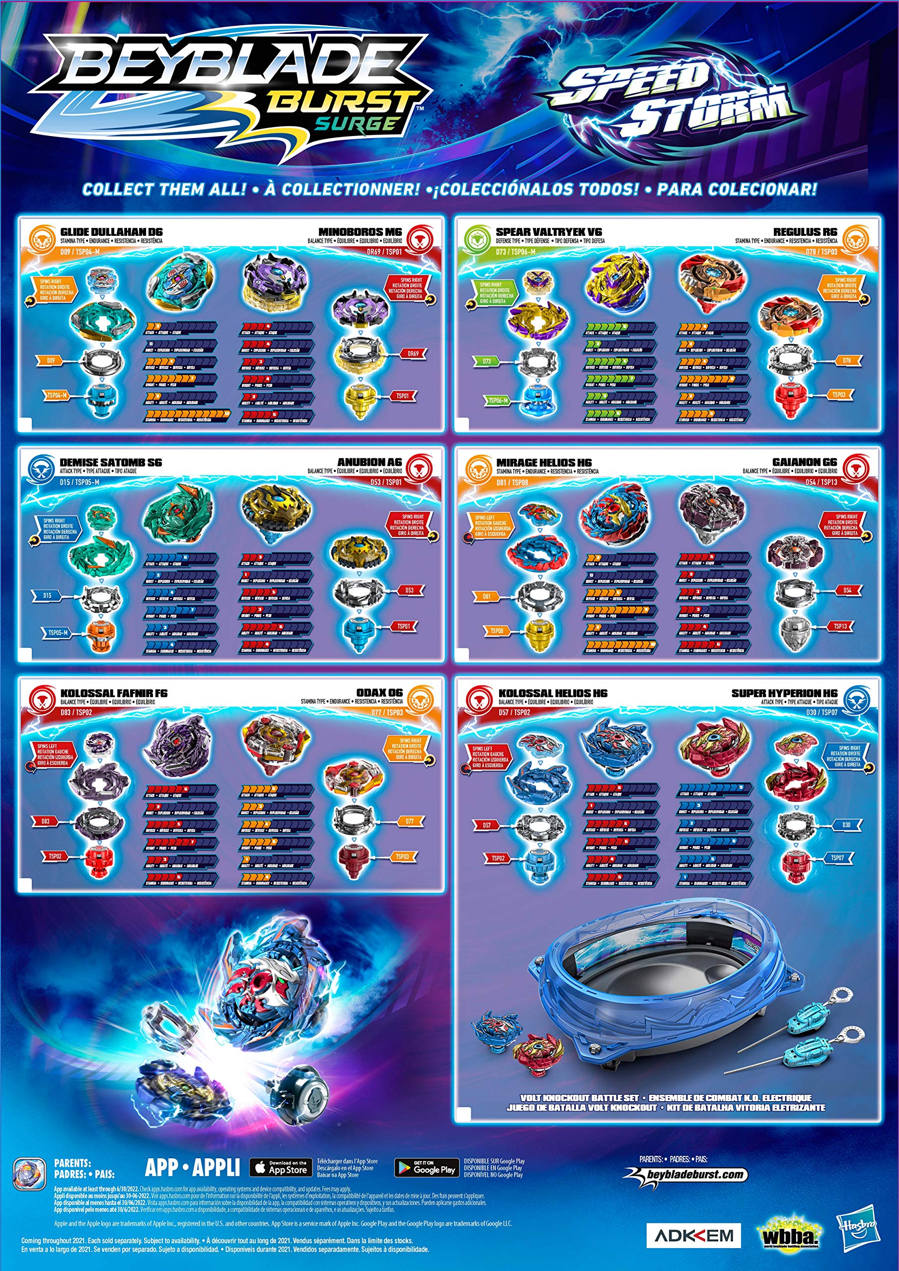 Foto 5 | Peonza Beyblade Burst Surge Speedstorm V6 Valtryek Y Regulus - Venta Internacional.