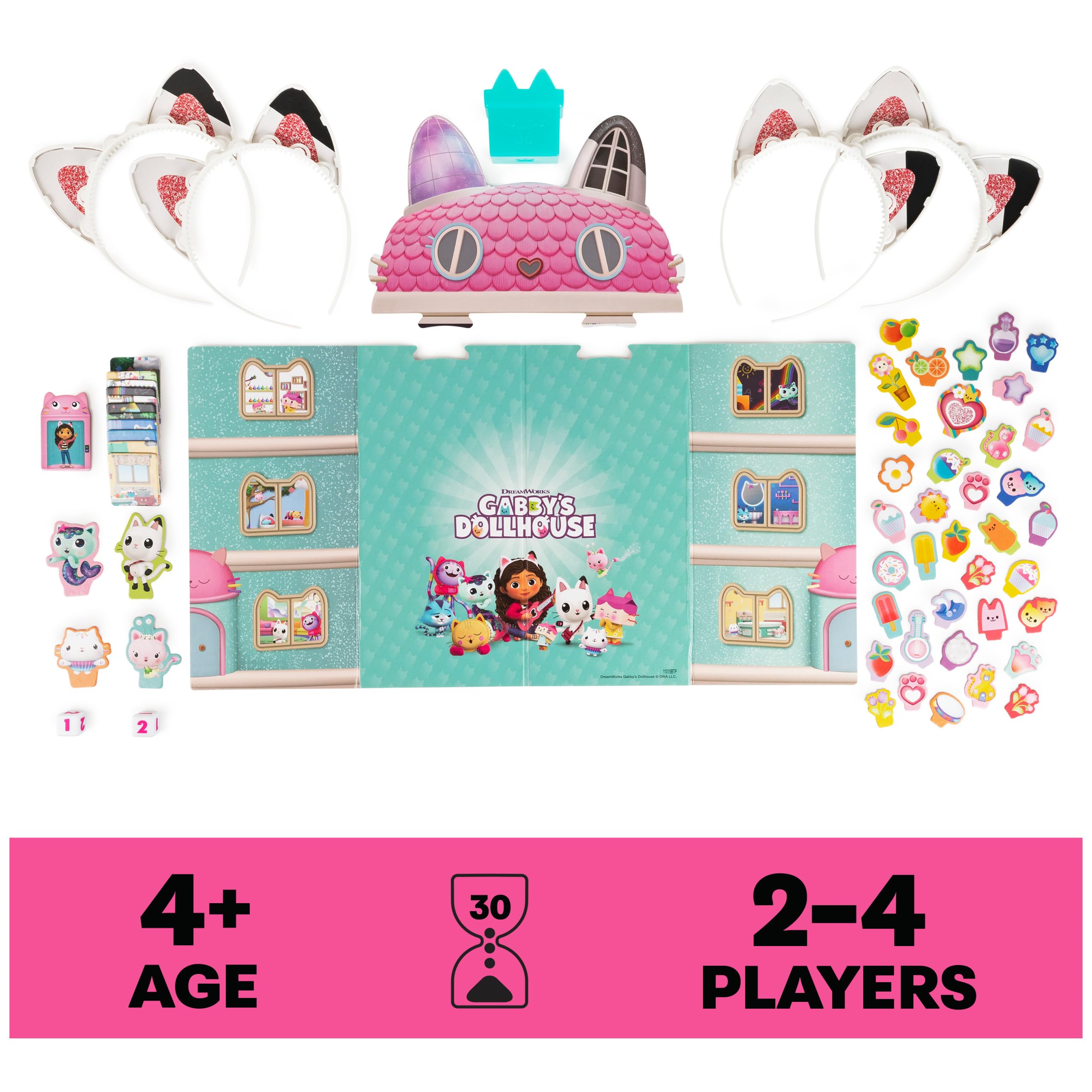 Foto 2 | Juego De Mesa Spin Master Games Gabby's Dollhouse Meow-mazing - Venta Internacional.