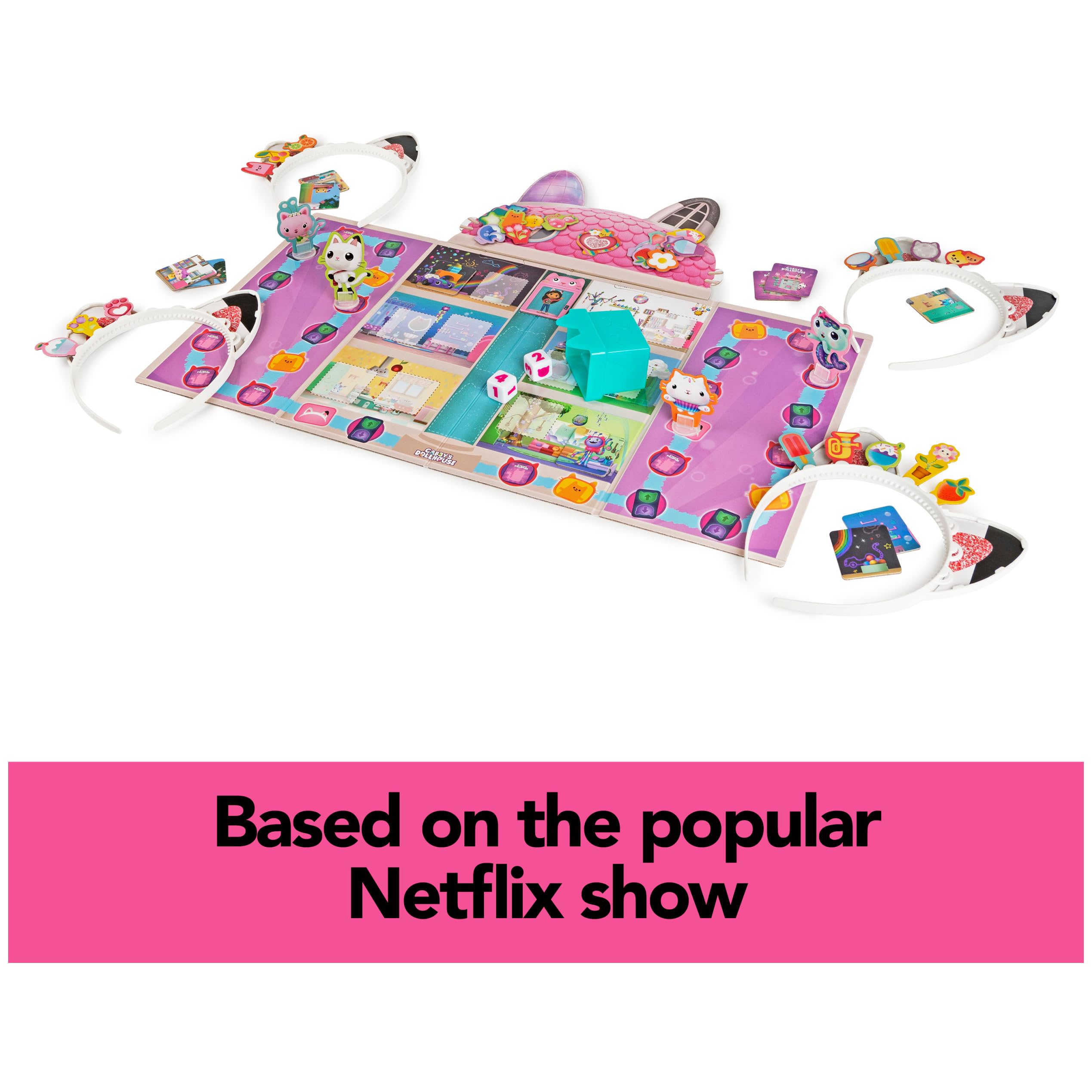Foto 3 | Juego De Mesa Spin Master Games Gabby's Dollhouse Meow-mazing - Venta Internacional.