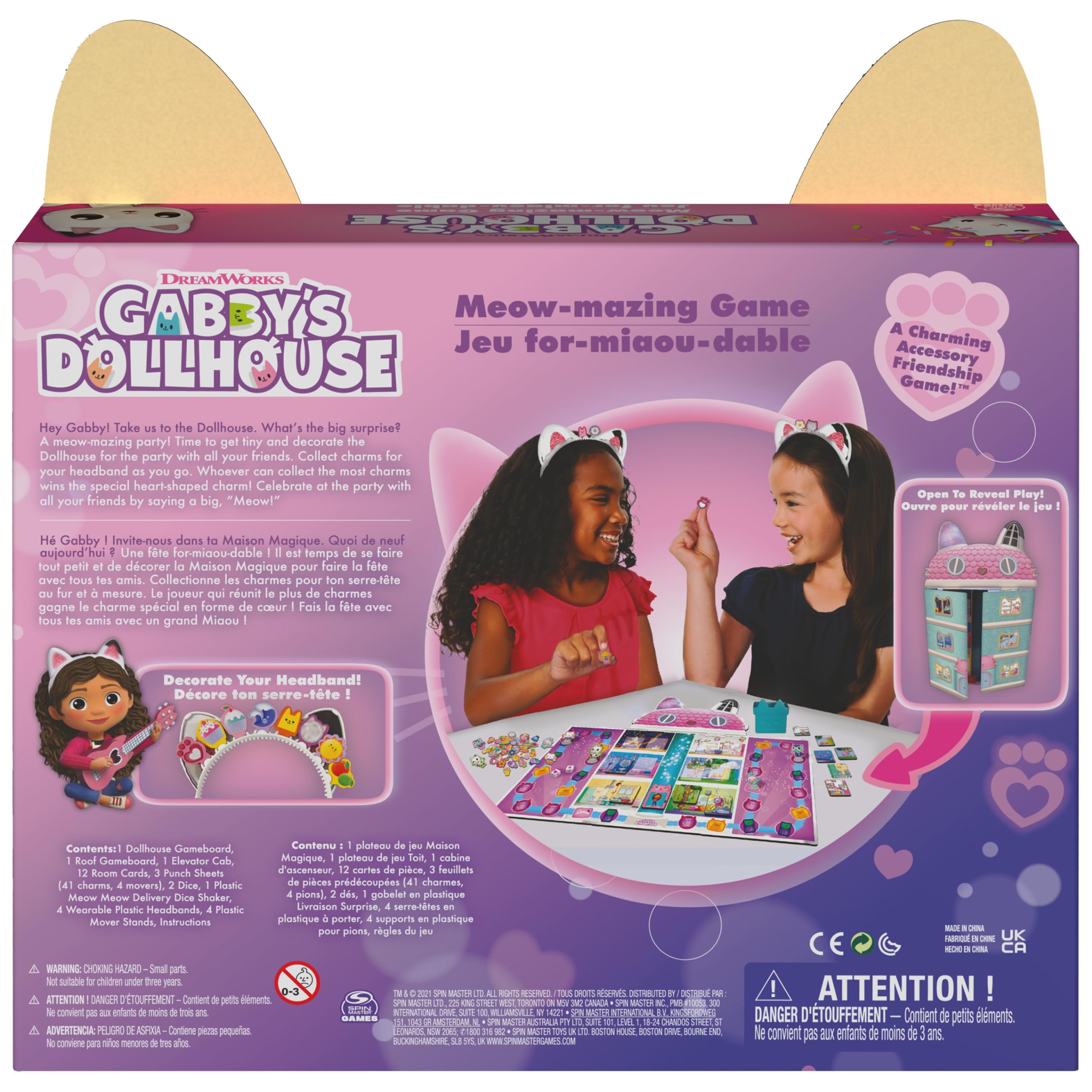 Foto 7 | Juego De Mesa Spin Master Games Gabby's Dollhouse Meow-mazing - Venta Internacional.