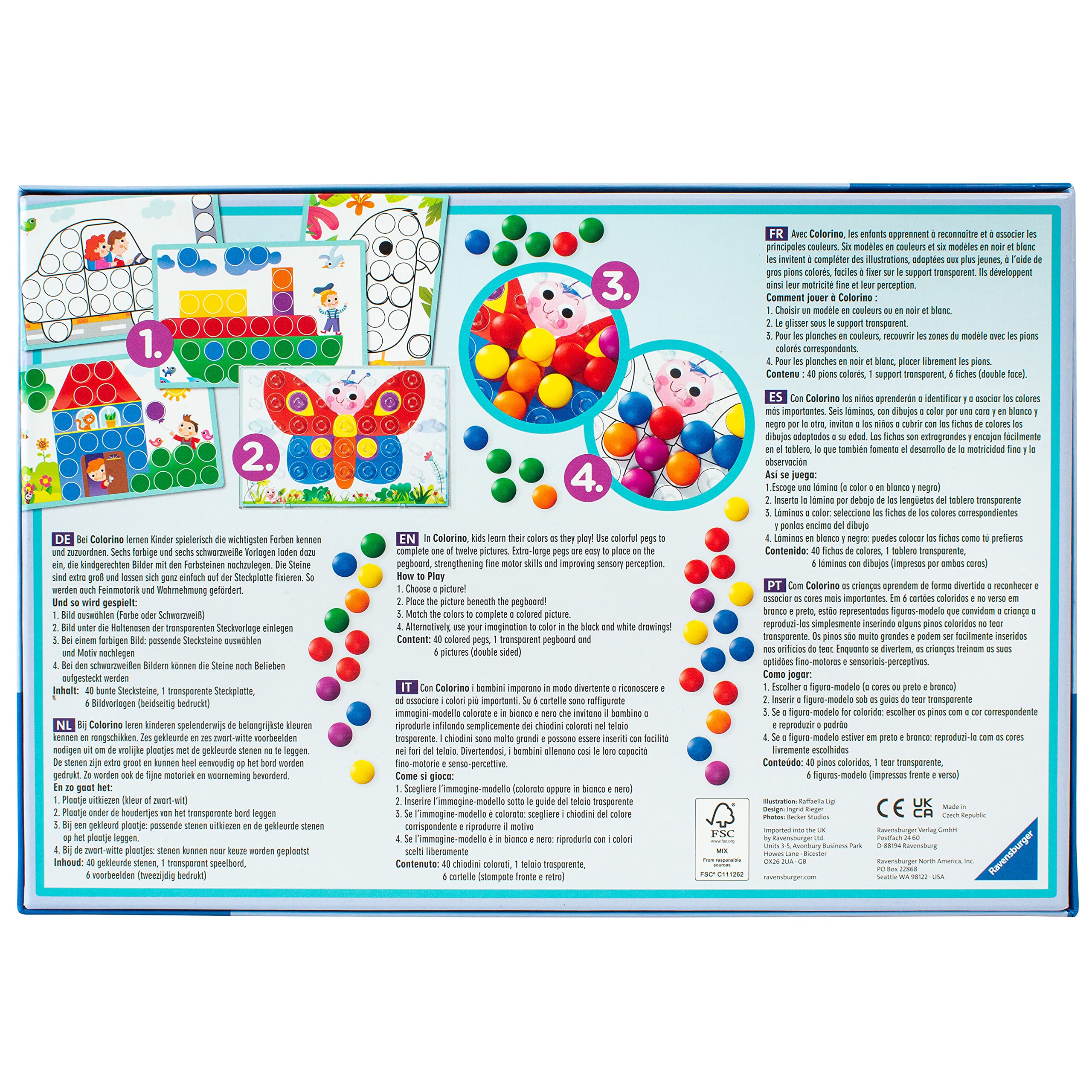Foto 7 pulgar | Juego De Reconocimiento De Colores Ravensburger Colorino Kids 2+ Years - Venta Internacional.