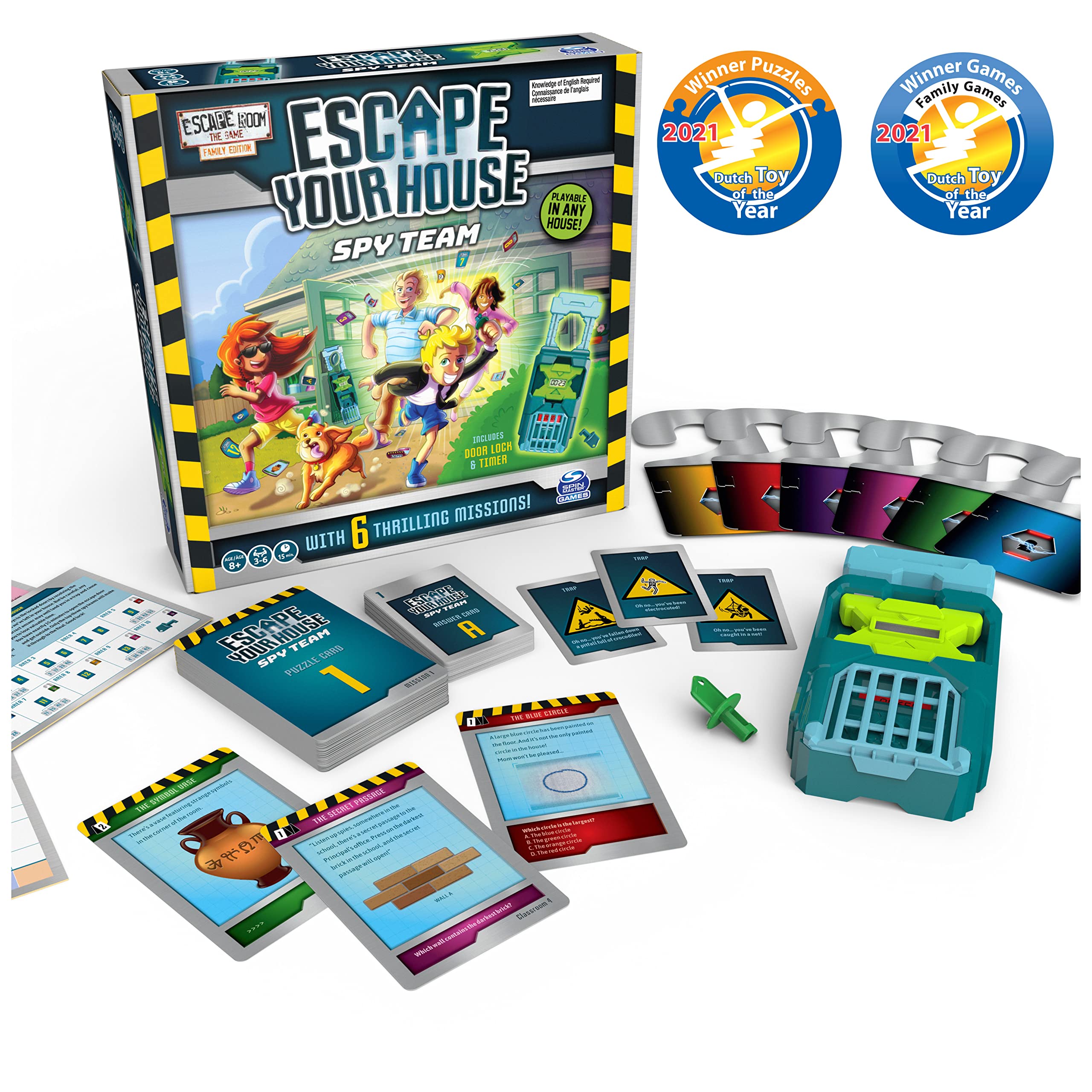 Foto 2 | Juego De Mesa Spin Master Games Escape Room The Game Spy Team - Venta Internacional.