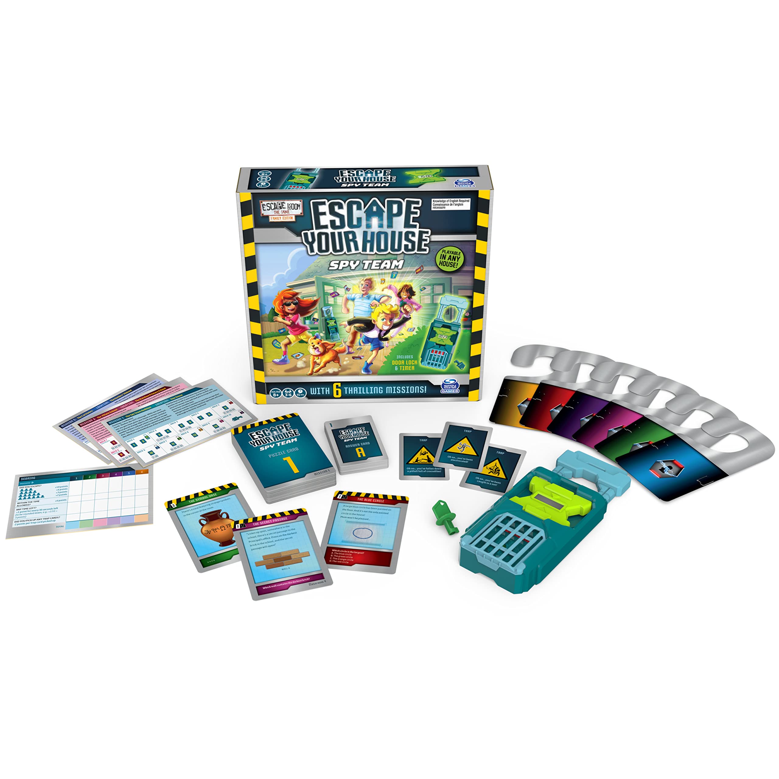 Foto 5 pulgar | Juego De Mesa Spin Master Games Escape Room The Game Spy Team - Venta Internacional.