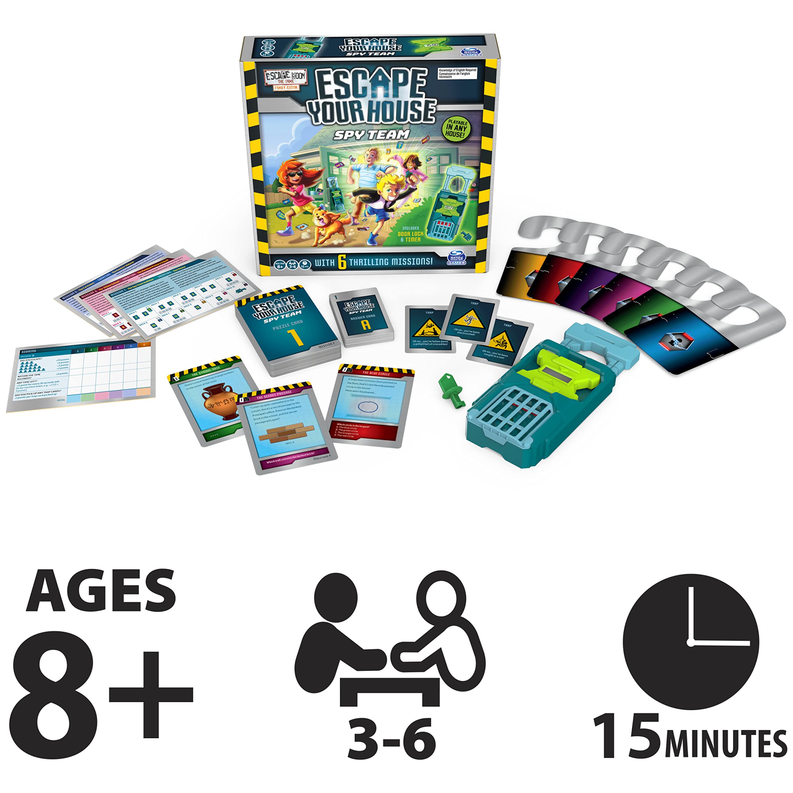 Foto 6 pulgar | Juego De Mesa Spin Master Games Escape Room The Game Spy Team - Venta Internacional.