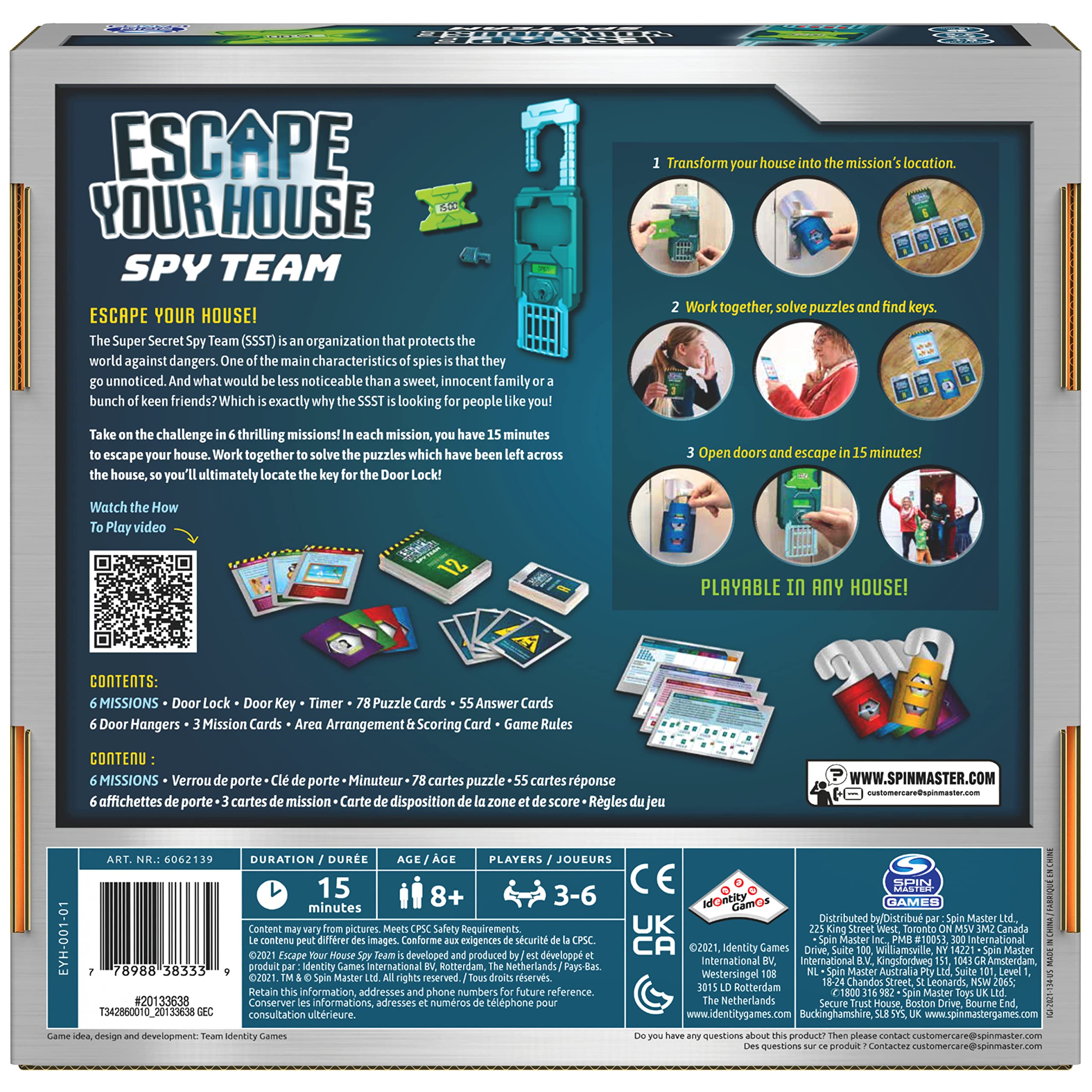Foto 7 | Juego De Mesa Spin Master Games Escape Room The Game Spy Team - Venta Internacional.