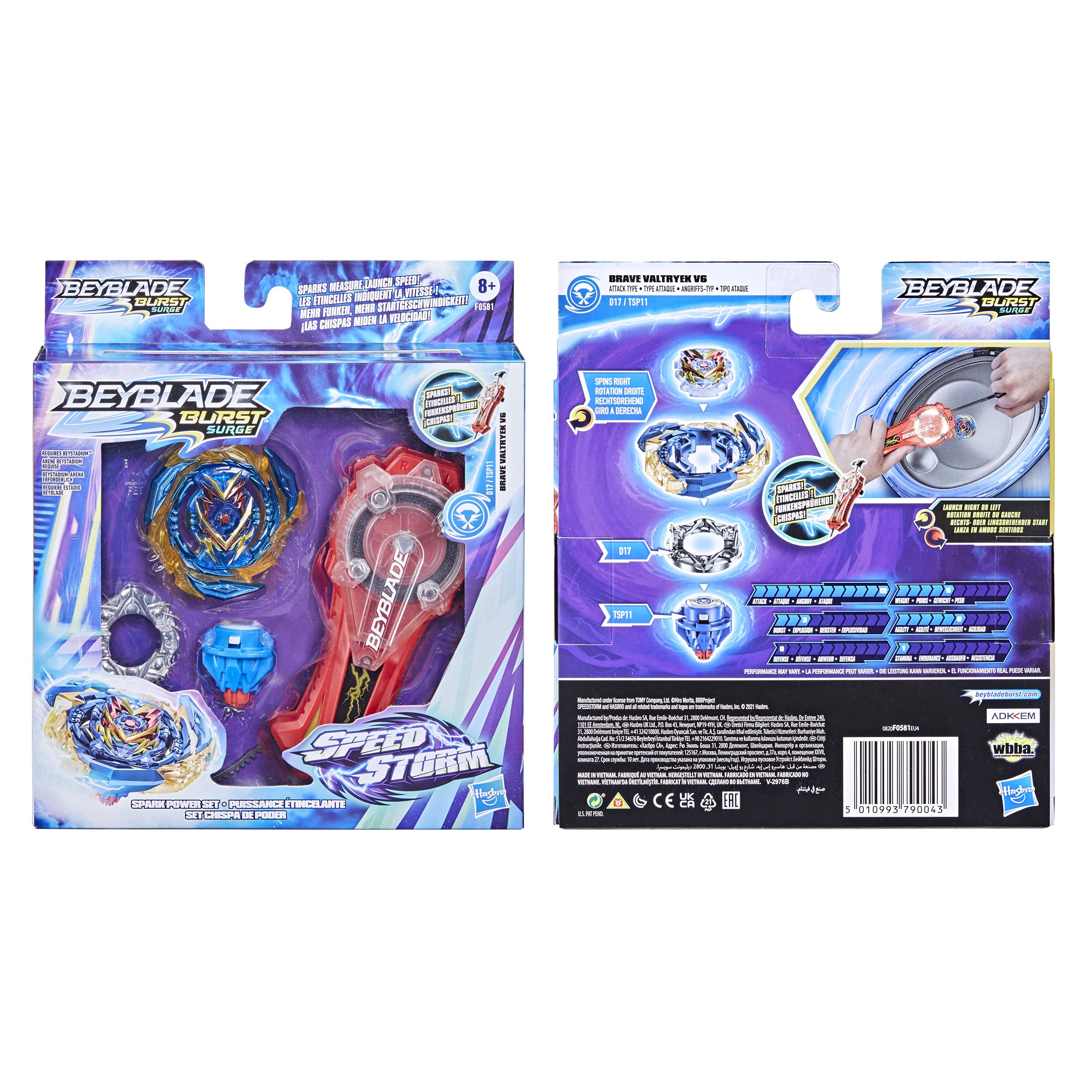 Foto 5 pulgar | Set De Juego De Batalla Beyblade Burst Surge Speedstorm Spark Power - Venta Internacional.