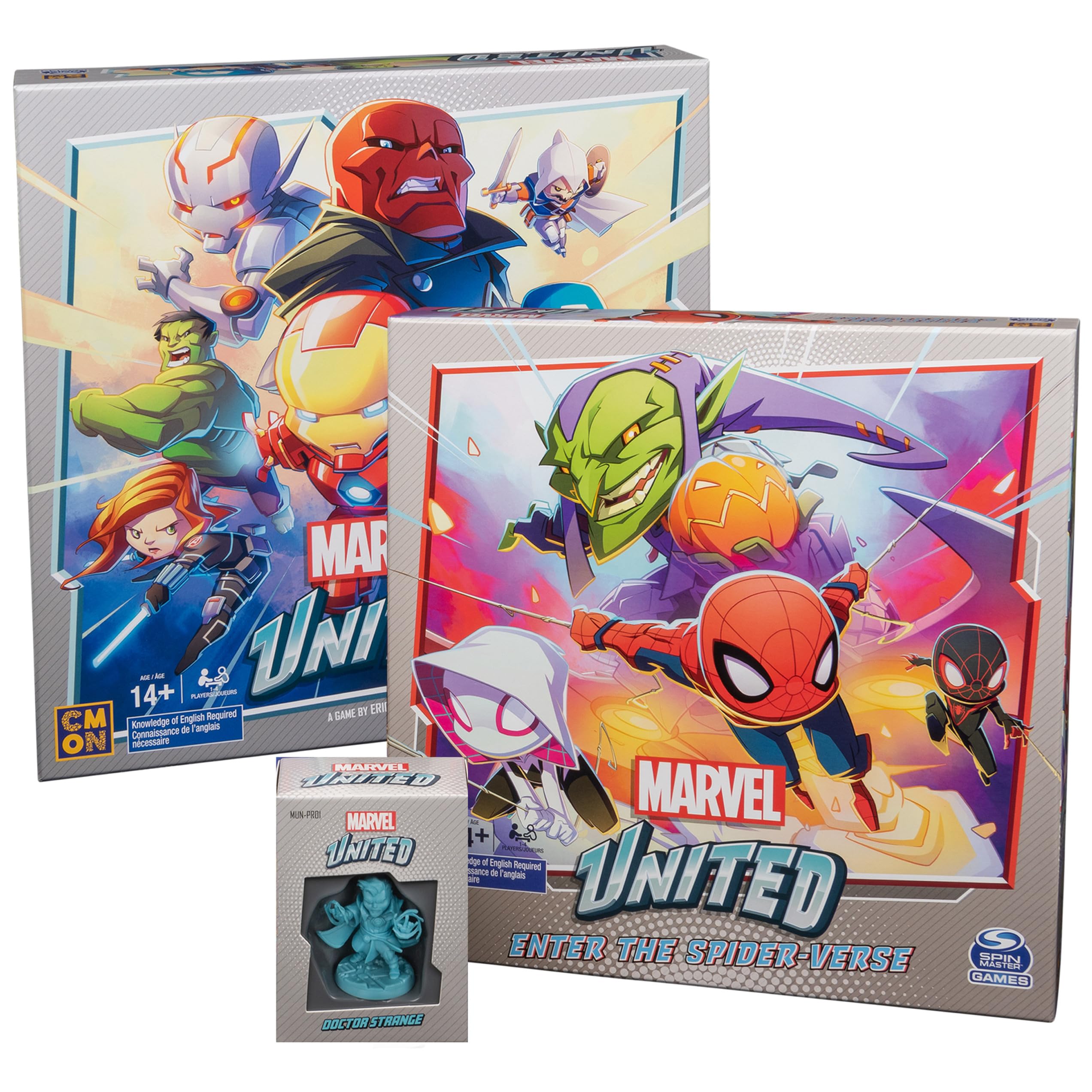 Foto 2 pulgar | Juego De Mesa Spin Master Marvel United Con Spiderman Y Dr. Strange - Venta Internacional.