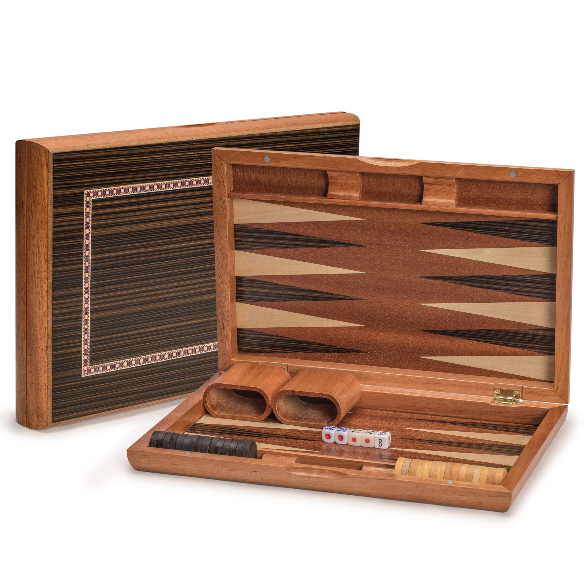 Foto 2 pulgar | Set de Backgammon Yellow Mountain Imports Dorne de Madera 33 cm - Venta Internacional